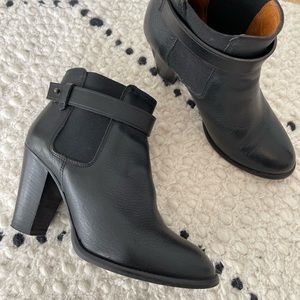 Madewell leather ankle boots - size 6.5 - black